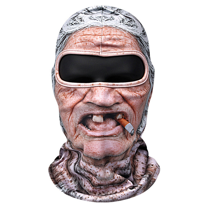 Grappige 3D-bivakmuts met fleece, warm en winddicht