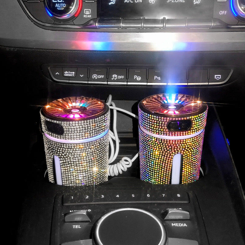 Roze strass diffuser in een bekerhouder