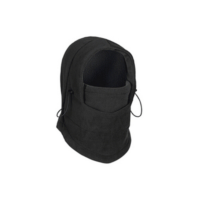 Warmteparadijs Fleece bivakmuts 3-in-1 met trekkoord
