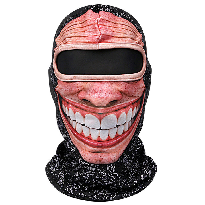 Grappige 3D-bivakmuts met fleece, warm en winddicht