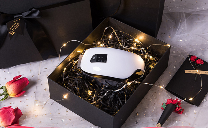 Oogmassage apparaat met warmte, luchtdruk en bluetooth muziek