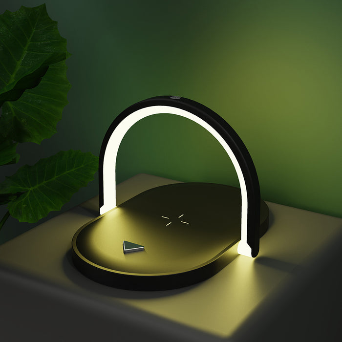 Warmteparadijs Opvouwbare bedlamp met draadloze telefoonoplader