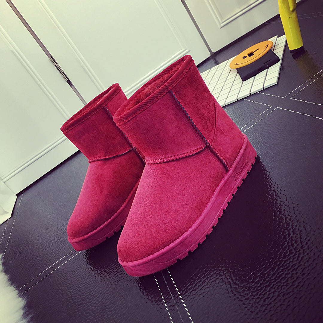 Snowboots dames met kunstbont, antislip en slijtvast in 11 kleuren