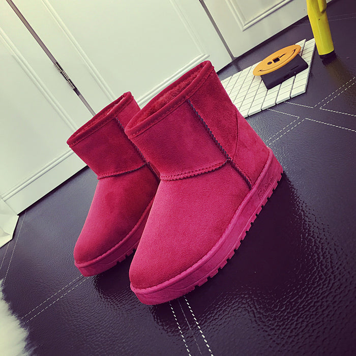 Warmteparadijs Snowboots voor dames met nepbont en antislip rubberzool