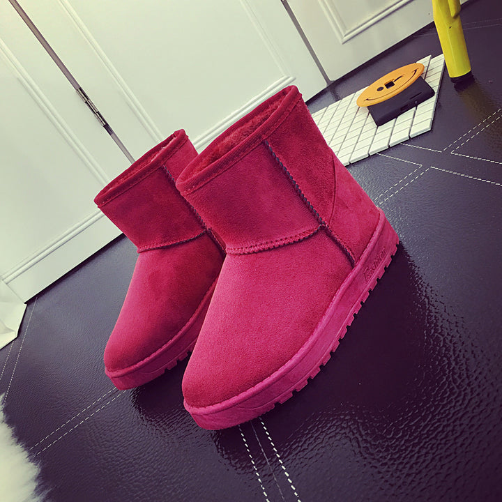 Snowboots dames met kunstbont, antislip en slijtvast in 11 kleuren