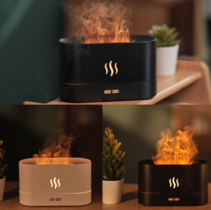 Vlam diffuser met zeven kleuren en droogloopbeveiliging