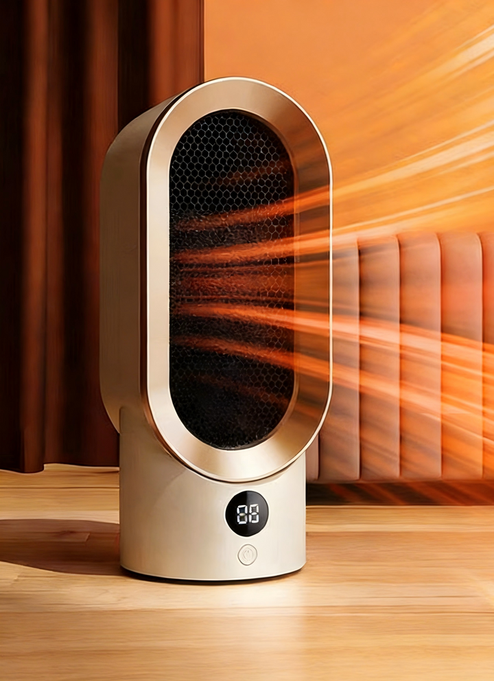 Warmteparadijs™ Compacte heteluchtkachel met snelle warmte en standen