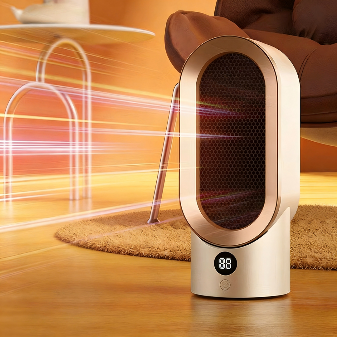 Warmteparadijs™ Compacte heteluchtkachel met snelle warmte en standen