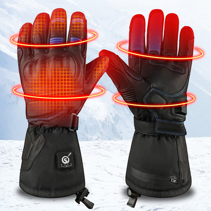 Warmteparadijs™ Verwarmde handschoenen met winddichte buitenlaag