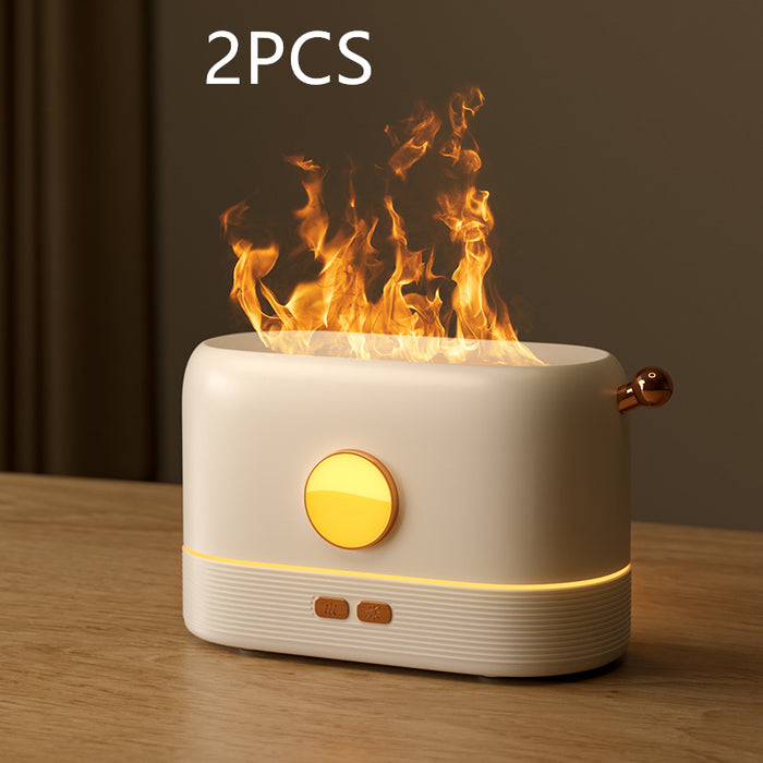 Warmteparadijs Compacte vlam diffuser op USB met watertank van 200 ml
