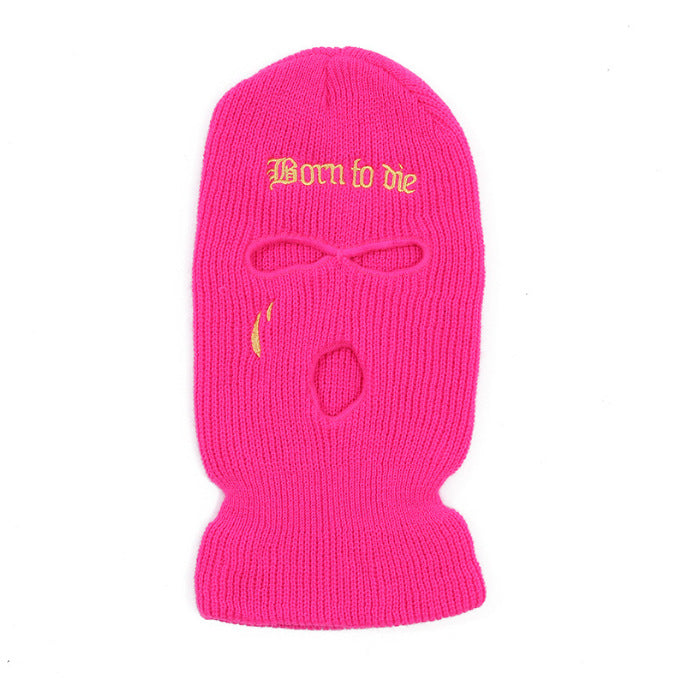 Katoenen skimasker met drie gaten, volledig gezicht