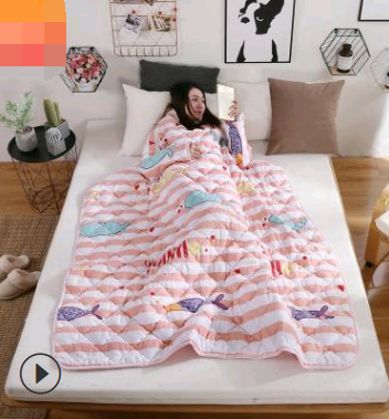 Winterdeken met mouwen voor op de bank en in bed, extra warm