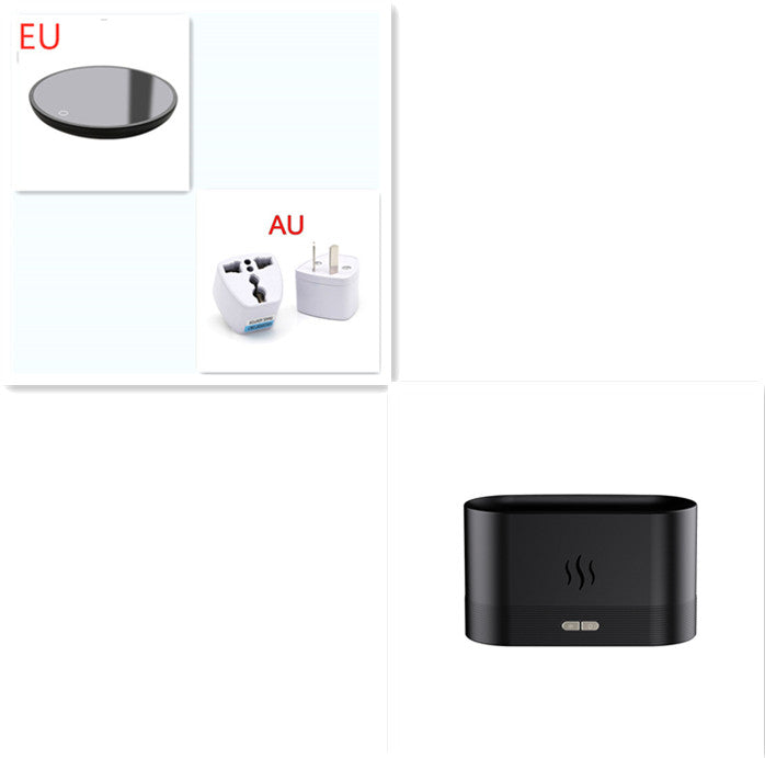 Aroma diffuser met vlameffect, ultrasone luchtbevochtiger