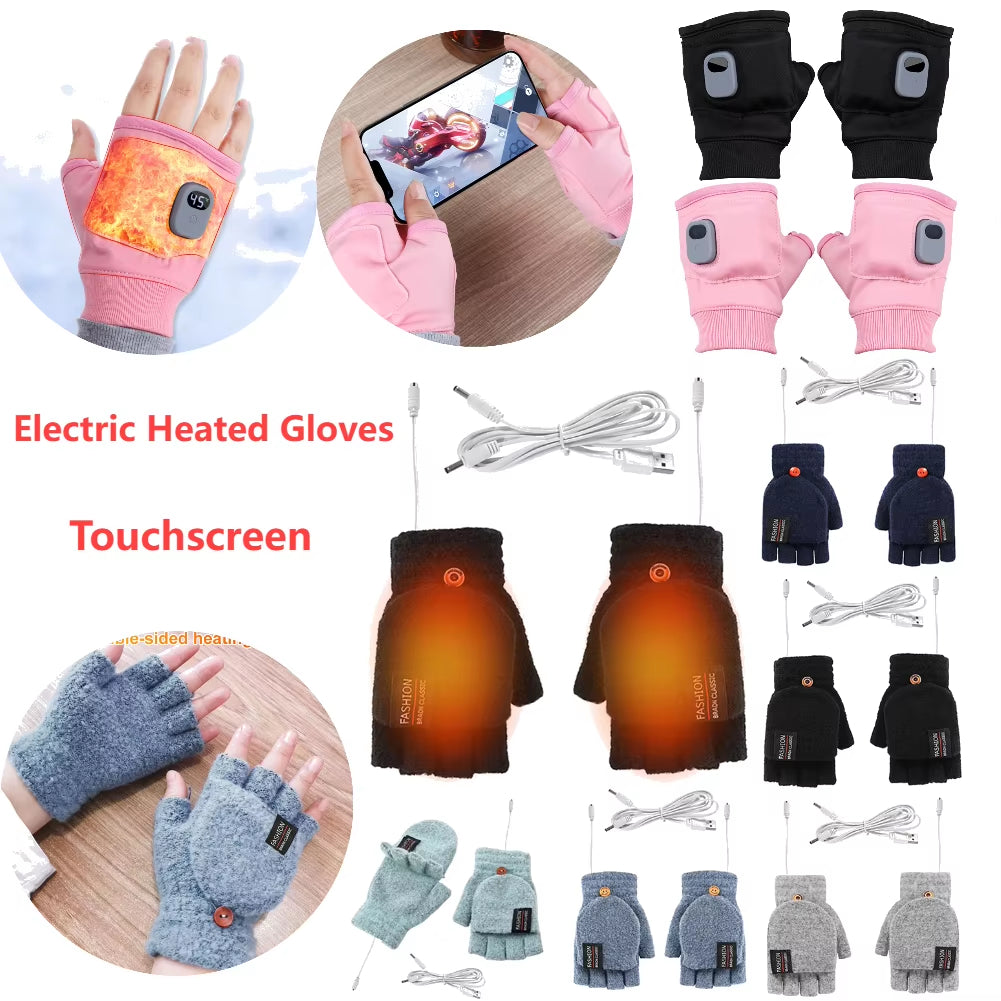 Verwarmde handschoenen met display – oplaadbaar via USB