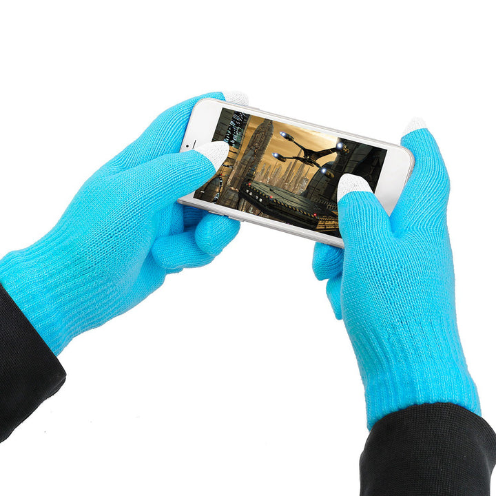 Gebreide handschoenen met touchscreen-vingertoppen