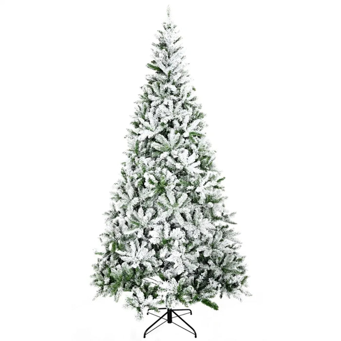 Warmteparadijs Besneeuwde dennen-kerstboom 180 cm zonder verlichting