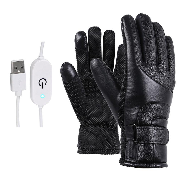 Verwarmde handschoenen winddicht met touchscreen voor fietsen en skiën