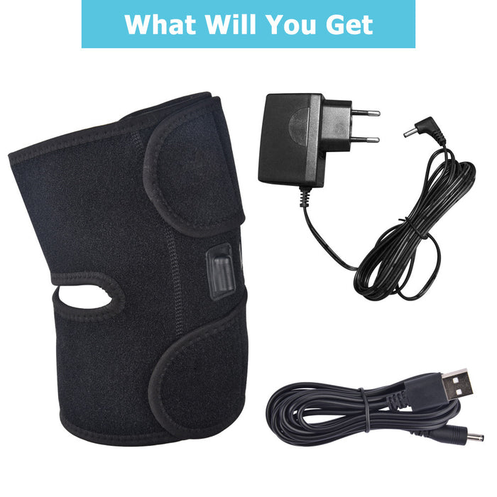 Warmteparadijs Elektrische kniewarmer met 3 standen, via USB of adapter