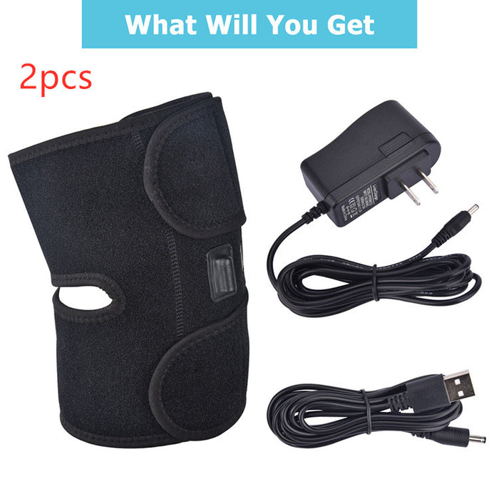 Warmteparadijs Elektrische kniewarmer met 3 standen, via USB of adapter