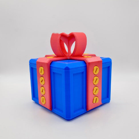 Warmteparadijs Irritante cadeaudoos met schroeven, 3D-geprint