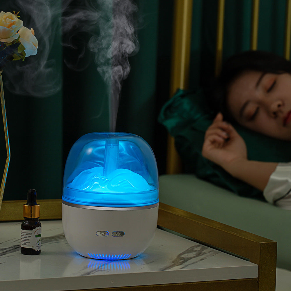 Aroma diffuser met kleurenlicht – stil, met veel nevel