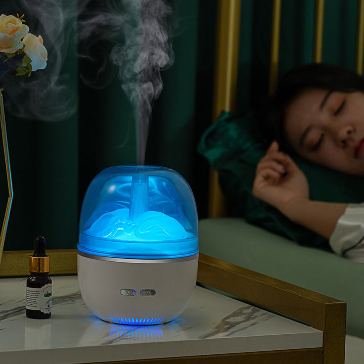 Aroma diffuser met kleurenlicht – stil, met veel nevel