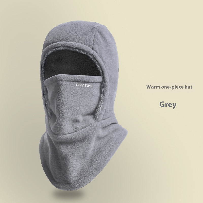 Fleece bivakmuts met capuchon, warm en winddicht