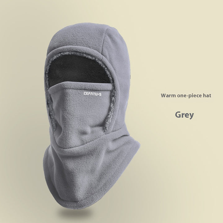 Fleece bivakmuts met capuchon, warm en winddicht