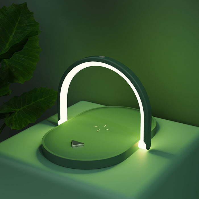 Warmteparadijs Opvouwbare bedlamp met draadloze telefoonoplader