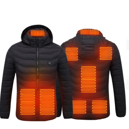 Verwarmde jas op USB met 8 zones of verwarmd T-shirt