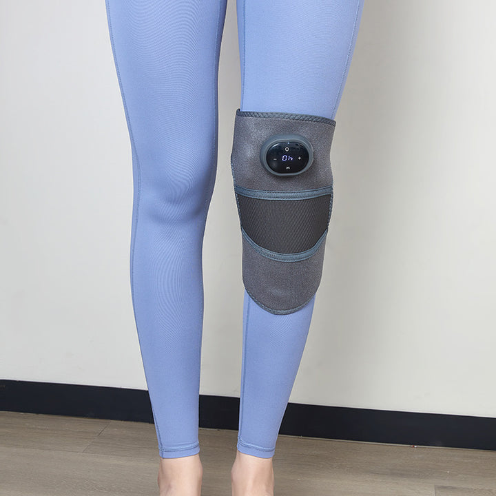 Verwarmde kniebrace met LCD-scherm om knie