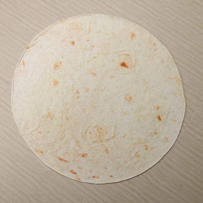 Warmteparadijs Tortilla deken van zachte flanel, rond of rechthoekig