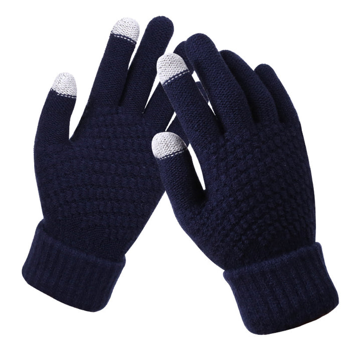 Warmteparadijs Touchscreen handschoenen in structuurbrei