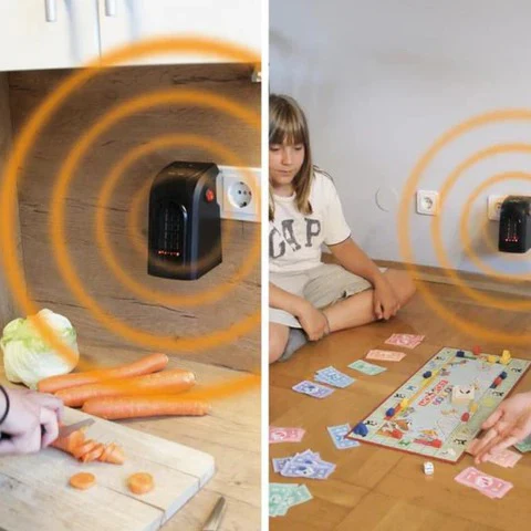 Warmteparadijs™ Compacte stopcontactkachel – warmte waar jij bent