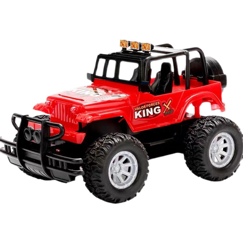 Rode bestuurbare offroad jeep met afstandsbediening