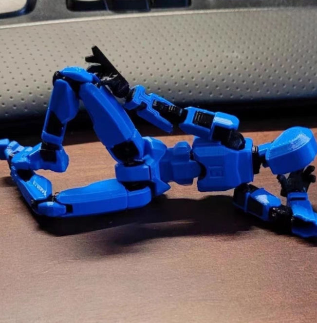 Warmteparadijs 3D-geprinte robotfiguur met beweegbare gewrichten