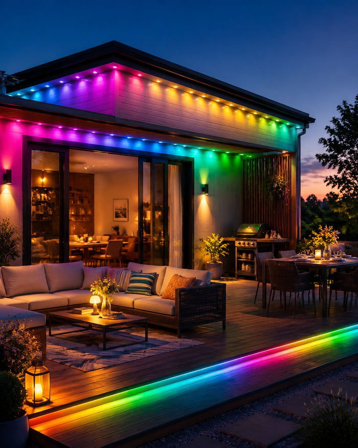 Warmteparadijs Permanente gevelverlichting RGB met app, tot 90 m