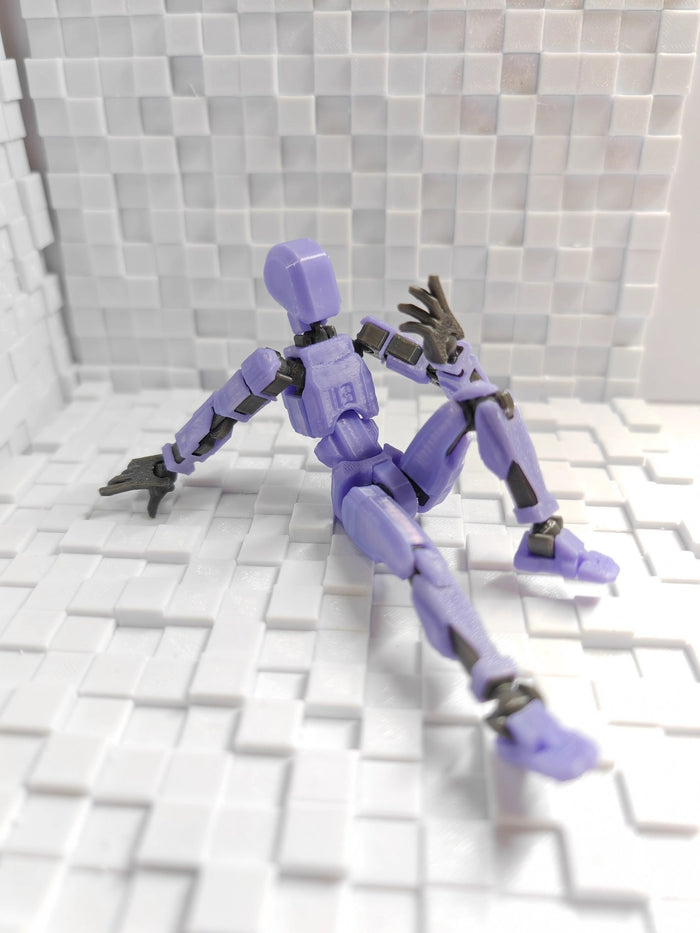 Warmteparadijs 3D-geprinte robotfiguur met beweegbare gewrichten