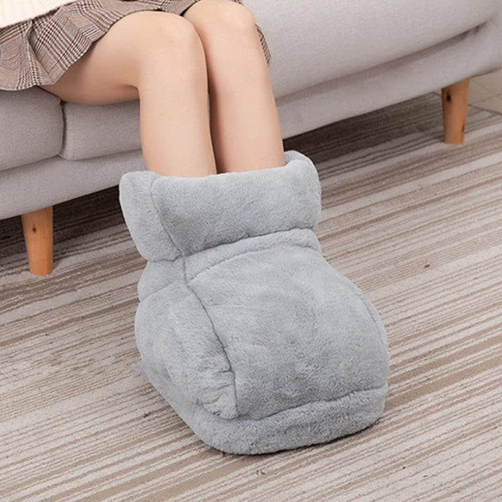 Warmteparadijs™ Voetenwarmer van zacht pluche met USB-verwarming
