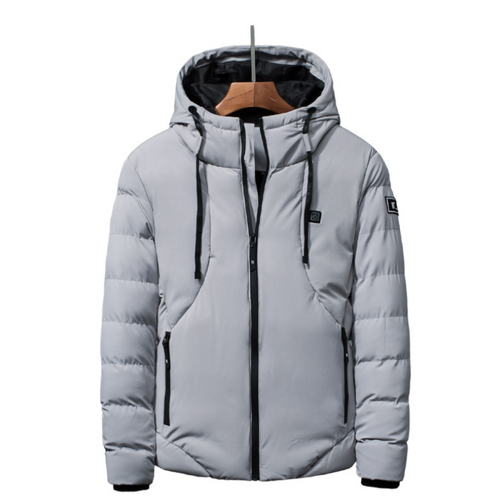 Warmteparadijs Verwarmde winterjas met capuchon, gevoerd en tot maat 7XL