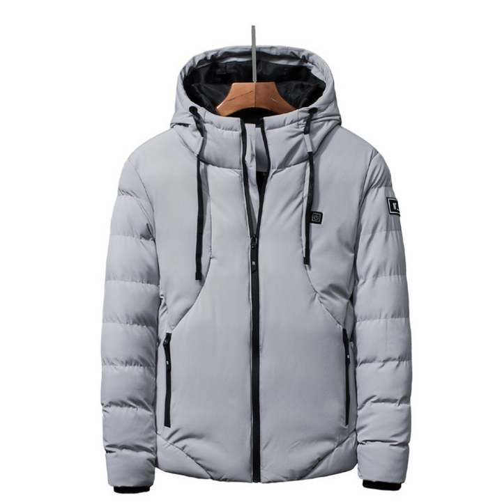 Verwarmde jas met capuchon en USB, drie standen voor de winter