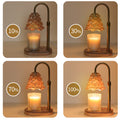 Kaarsenwarmer lamp met timer en dimmer voor geurkaarsen in een pot