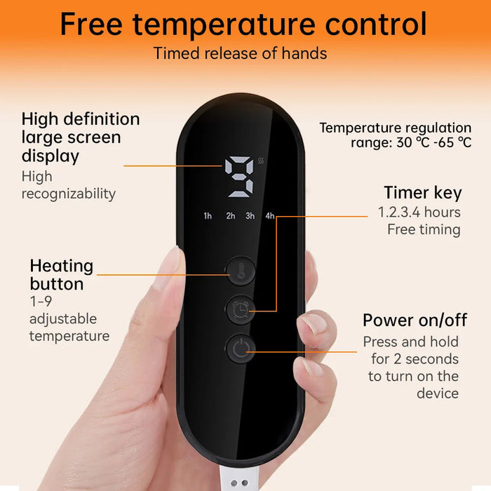 Warmteparadijs™ Elektrische voetenwarmer van pluche met negen standen