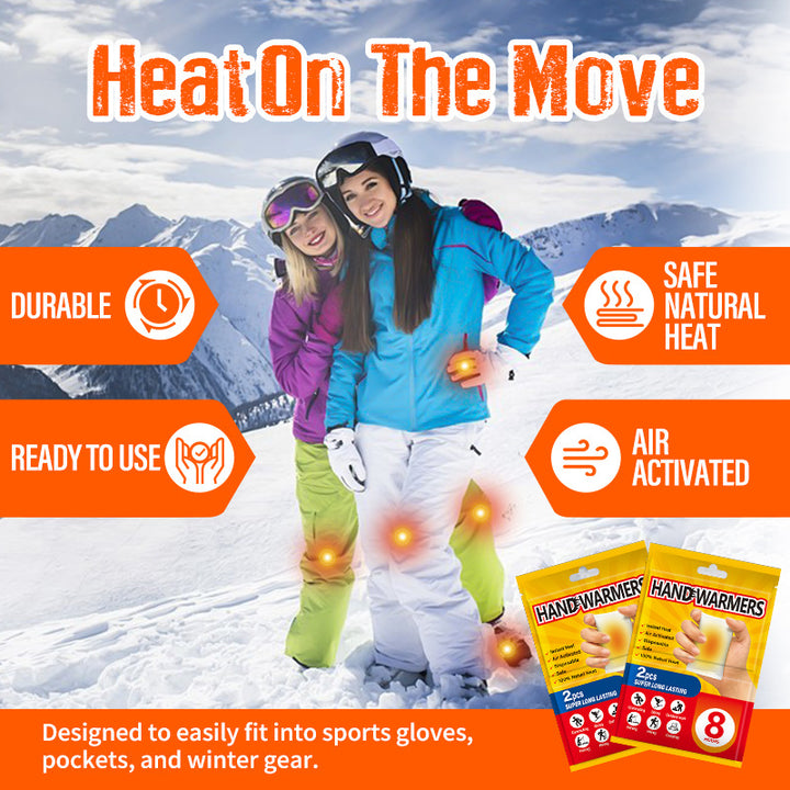 Zelfverwarmende handwarmers – warmtepads per 2 stuks