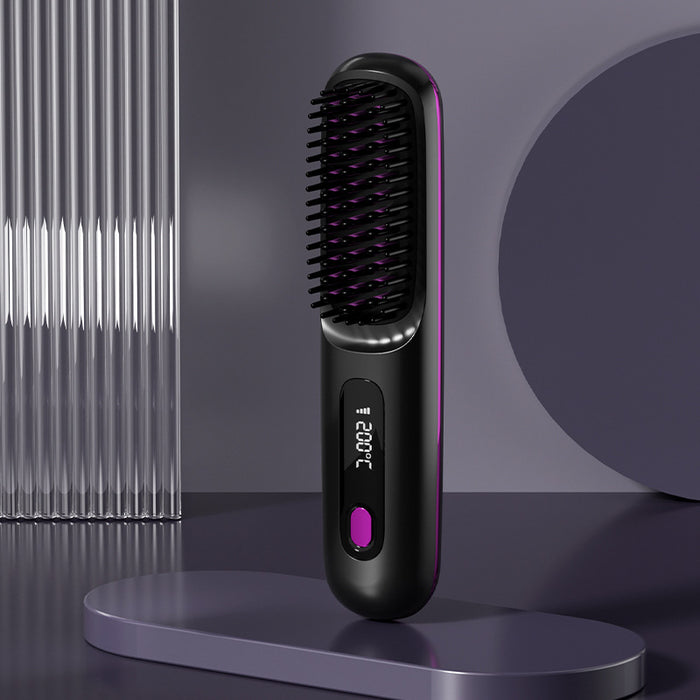 Warmteparadijs Draadloze stijlborstel met lcd-scherm, oplaadbaar