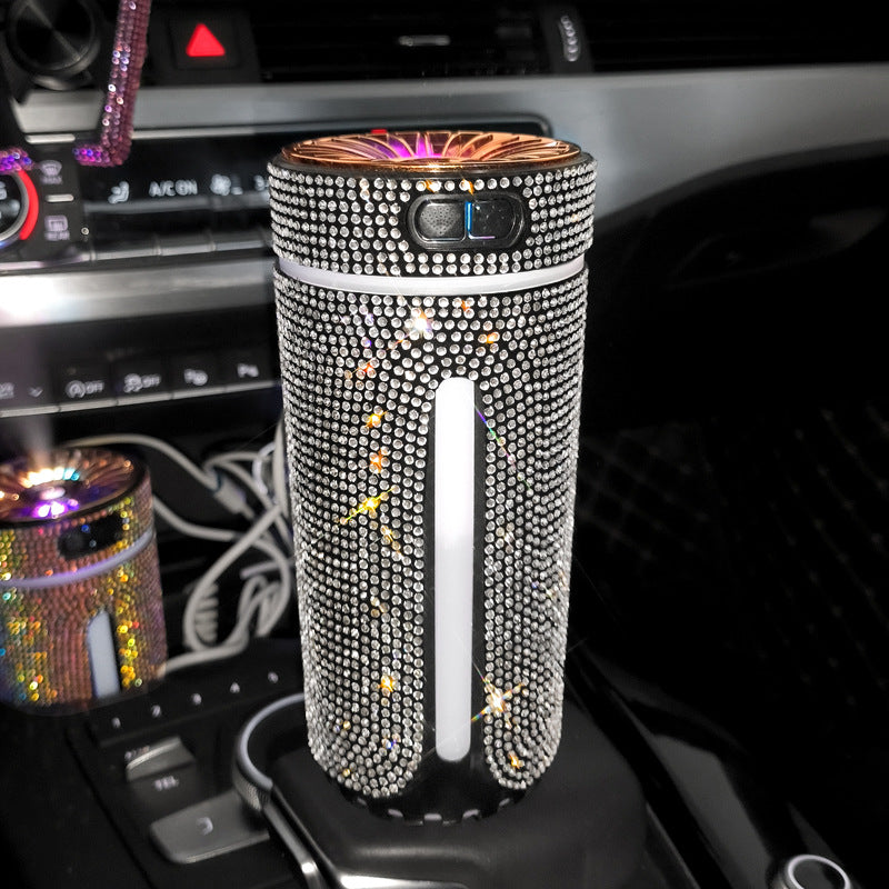 Roze strass diffuser in een bekerhouder