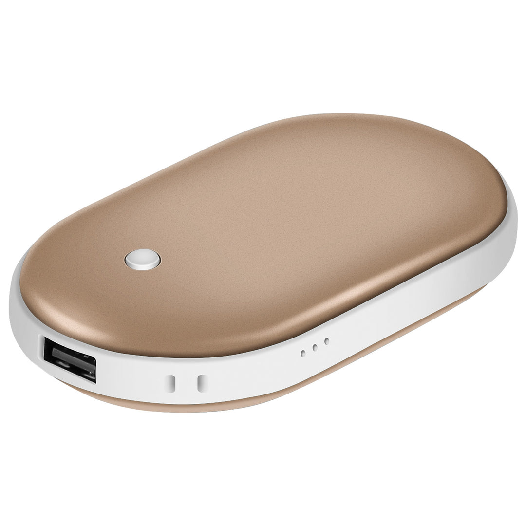 Handwarmer met powerbank 5000 mAh, dubbelzijdig verwarmd