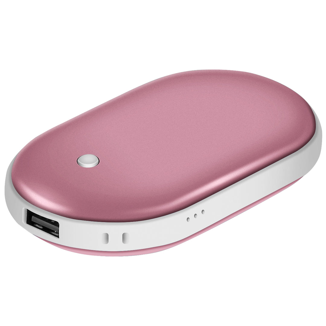 Handwarmer met powerbank 5000 mAh, dubbelzijdig verwarmd