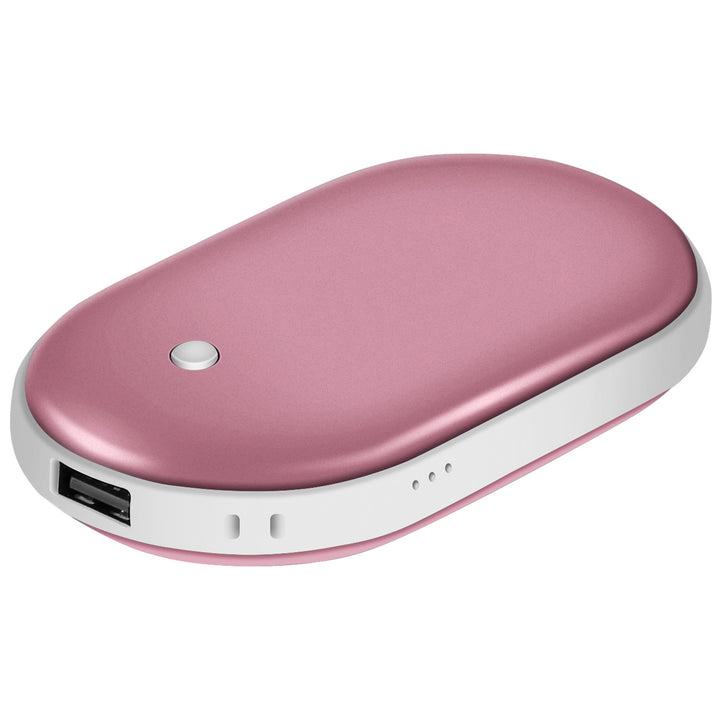 Handwarmer met powerbank 5000 mAh, dubbelzijdig verwarmd