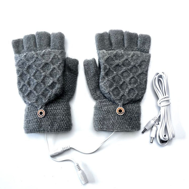 Gebreide verwarmde handschoenen op USB 5V, ademend